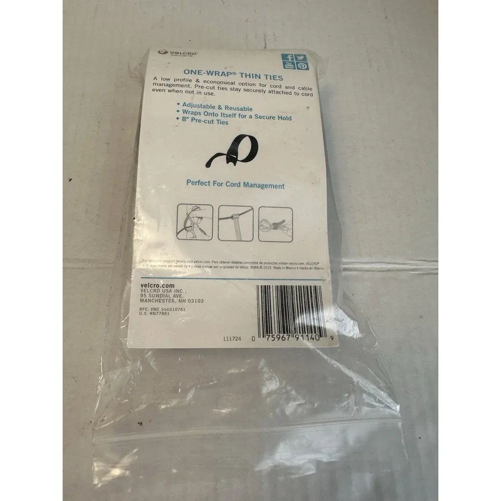 VELCRO Brand ONE-WRAP Thin Ties 8